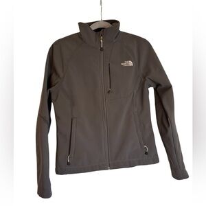 The North Face Women’s Grey Apex Softshell Warm Zip Up Jacket Size Small Petite